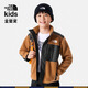 THE NORTH FACE【特惠商品】北面童裝男童抓絨上衣羊羔絨外套戶外新款|7WOT 6R1/棕色 150 (L) 150/72