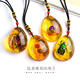 真實昆蟲標本琥珀吊墜蝎子蝴蝶蜘蛛真蟲項鏈掛件個性創(chuàng)意吊墜禮物 08#銅花金龜