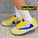 耐克Travis Scott × Air Jordan 1 Low OG AJ1聯(lián)名 倒鉤 藍(lán)黃DZ4137-700 40.5