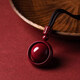 展億朱砂官方時(shí)來(lái)運(yùn)轉(zhuǎn)吊墜轉(zhuǎn)運(yùn)珠毛衣項(xiàng)鏈男士掛件女原礦 咖繩款