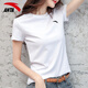 安踏（ANTA）短袖t恤女裝夏季輕薄透氣冰絲速干衣寬松大碼跑步健身休閑運動(dòng)服 -2紙莎白 L 170