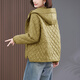 衣典零一（LEDIALYI）棉服女短款2025冬季女裝新款休閑洋氣輕薄小個(gè)子棉襖棉衣夾棉外套 黃色 XL （建議145-160斤）