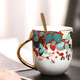 雅言陶瓷（YAYAN CERAMICS） 景德鎮(zhèn)陶瓷水杯 創(chuàng)意潮流杯子簡約情侶對杯牛奶杯咖啡杯馬克杯  好事花生（描金）單杯帶禮盒