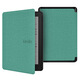 zonyee 2024 Kindle保護套適用Paperwhite12代7英寸外殼KPW6磁吸休眠皮套 布紋-薄荷綠 2024KPW6（7英寸）