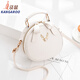 袋鼠（KANGAROO）小清新包包女包2026新款潮ins時(shí)尚簡(jiǎn)約單肩包網(wǎng)紅黑色斜挎小圓包 米白