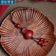 頂妃（DING FEI）朱砂吊墜錢袋手機(jī)鏈掛繩掛件紫金砂掛件零錢包包掛汽車鑰匙扣低含 雙面雕工錢袋手機(jī)鏈帶墜珠  A21-103