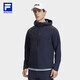 FILA 斐樂官方男士梭織外套2025夏簡(jiǎn)約健身運(yùn)動(dòng)基礎(chǔ)連帽上衣