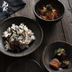 九土手工復古粗陶食器日式家用簡(jiǎn)約菜盤(pán)餐具套裝微波爐餐廳酒店可定制 一套5件