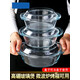 杜準瑜微波爐專(zhuān)用器皿 微波爐光波爐專(zhuān)用器皿耐熱玻璃套裝碗烤箱玻璃餐 0.7/1/1.5/2L四件套