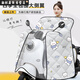 四季斗篷電動(dòng)車(chē)擋風(fēng)被透明防曬防水全包圍擋風(fēng)被一體通用型擋風(fēng)罩 【雙口袋+升級防曬防水】灰色愛(ài) 【星辰暖陽(yáng)】斗篷款/側翼加寬全