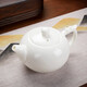 杰藝陶瓷茶具羊脂玉品茗杯功夫蓋碗茶壺茶杯德化白瓷茶盞泡茶主人單杯 羊脂玉【茶壺】素白龍耳壺