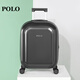 POLO 拉桿箱大容量男女通用行李箱萬(wàn)向輪密碼箱出差旅行箱Polo080651 巖灰色 拉鏈