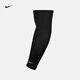 耐克（NIKE）官方DRI-FIT輕便型速干跑步臂套1副夏季反光運(yùn)動(dòng)DX7120 042黑/銀 S/M