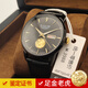 KASSAW黃金純999足金老虎 卡梭手表男全自動(dòng)機械表金表高檔十大腕表品牌 尊貴黑金-皮帶款（帶鑒定證書(shū)）
