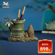 銅師傅《節(jié)節(jié)高升》客廳書房筆筒銅擺件 家居裝飾品 書房擺件