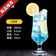 居萊福加厚玻璃果汁杯 家用雞尾酒飲料杯商用奶茶杯透明飲品調酒冷飲杯 03號（裝） 400ml 6只