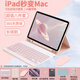 CANHOOGD適用蘋果ipad鍵盤鼠標(biāo)套裝ipad air6/7/pro24款10/9/8/7代鍵盤25款A(yù)16蘋果11保護(hù)套殼9.7 【粉色-橫屏款】常規(guī)鍵盤-八件套 iPad7/8/9(10.2