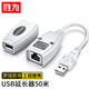 勝為USB延長器50米usb1.1信號放大器 RJ45網(wǎng)線轉(zhuǎn)usb延長線免驅(qū) DU1050AB
