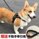 PPO狗狗牽引繩背心式遛狗繩子泰迪柯基狗繩中型犬小型犬寵物用胸背帶 胸背+2米繩【迷彩】 L碼【合適35-55斤用】