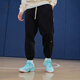 耐克（NIKE）官方DRI-FIT男子速干籃球長(cháng)褲夏季衛褲針織運動(dòng)FZ0225 010黑/淡象牙白 4XL