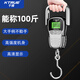 千確高精度手提電子秤便攜式手持行李稱(chēng)重器精準快遞彈簧吊鉤秤稱(chēng)魚(yú)器 充電款50kg10g