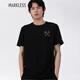 MARKLESS 短袖T恤男2025夏季寬松圓領(lǐng)男士休閑印花半袖體恤衫TXB2654M 黑色 L