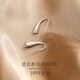 芙蕖S999足銀耳釘女2025新款爆款水滴耳鉤耳環(huán)小眾設(shè)計(jì)高級(jí)感耳飾 999足銀水滴耳環(huán)1對(duì)