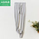 AB純棉秋褲女100%棉春夏超薄高腰內穿全棉毛褲保暖襯褲修身打底線(xiàn)褲 淺灰色 XXXL