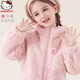 Hello Kitty女童外套冬季兒童連帽羊羔絨加厚中大童保暖毛毛衣068粉色160
