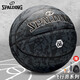 斯伯丁（SPALDING）籃球七號(hào)十字顆粒PU材質(zhì)吸濕技術(shù)室內(nèi)外通用防滑7號(hào)籃球77-933Y