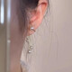 蔓笙「絕代佳人」流蘇人造珍珠耳夾女無耳洞夾不痛高級(jí)感耳釘耳環(huán)耳墜 主圖款耳夾-無耳洞拍