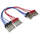 舜江 長約40cm實驗導(dǎo)線 初中物理電學(xué)電路教學(xué)教具 雙頭鐵質(zhì)鱷魚夾導(dǎo)線10根 