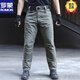 羅蒙（ROMON）執政官戶(hù)外戰術(shù)褲耐磨男春秋休閑褲多口袋工裝褲防潑水長(cháng)褲登山褲 灰綠 L (建議160-180斤)