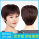 艾妮婭假發(fā)女自然全頭套真人發(fā)絲短直發(fā)中老年媽媽女士真發(fā)套 深棕色 短發(fā) 進(jìn)口高溫絲【均碼】送五件套