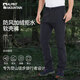 ALPINT MOUNTAIN加絨軟殼褲男款秋冬戶(hù)外防寒防風(fēng)褲女冬季抓絨保暖沖鋒褲 男士黑色 M