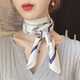 吻過(guò) 春夏新款絲巾女小方巾薄款脖子防曬領(lǐng)巾發(fā)帶韓版時(shí)尚百搭圍巾紗巾70CM方巾秋冬季 海盜船方巾白色