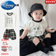 迪士尼（Disney）嬰兒夏裝套裝寶寶衣服夏季短袖童裝衣服嬰幼兒夏天超萌男童兩件套 T恤+短褲 73 建議7-9個(gè)月(建議13-18斤)