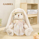 伽百利毛絨玩具穿裙帶帽兔陪睡玩偶暖心女生禮物女送朋友女生生日禮物女 W3385克羅瑞絲 43cm