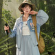 森女部落瘋狂動物城迪士尼聯(lián)名原創(chuàng)UPF50+時尚防曬服機(jī)能風(fēng)戶外潮 藍(lán)色外套（單件） M