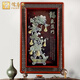云儒唐樊（YUNRVTF）入戶(hù)玄關(guān)裝飾畫(huà)豎版玉石新中式客廳走廊過(guò)道玉雕掛壁畫(huà)沙發(fā)背景墻 福氣盈門(mén) 128x80cm