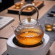 津盼玻璃茶壺泡茶家用耐高溫電陶爐圍爐煮茶器燒水壺提梁壺養生茶具 提梁壺【玻璃內膽 無(wú)底座】 700ml
