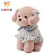 DORE狗狗玩偶毛絨玩具小狗公仔抱睡泰迪布娃娃女孩生日禮物送禮 Coco(粉色）狗狗公仔