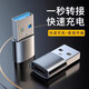岑迷適用蘋果15Plus15promHx手機充電線iphone14ProMHx13轉接頭充電寶PD快充車載數(shù)據(jù)線轉換器H Type-C轉USB轉換器支持快充[銀色2個