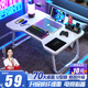 全品屋床上電腦桌床上桌子大號可折疊桌床上宿舍學(xué)習(xí)桌家用小桌子 【冰霧白】70*48*28cm 默認1