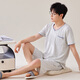 韓彩睡衣男夏季薄款莫代爾中秋節情人節禮物送對象家居服套裝