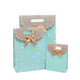 歐斯若 5個(gè)裝小清新翻蓋禮品袋  生日送禮手提袋  團建活動(dòng)禮品包裝袋 藍色 中號 長(cháng)19*寬9*26cm（5個(gè)裝）