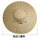 酒風(fēng)學(xué)長(cháng)草帽大號農用防曬遮陽(yáng)戶(hù)外工地大檐大沿男女草帽農民田園漁夫帽子 包邊58厘米+繩子 可調節