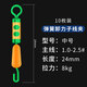 威拓森 卸力快速子線夾高速8字環(huán)連接器強(qiáng)拉力硅膠緩沖開口八字環(huán) 彈簧卸力子線夾【中號】10枚