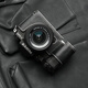 MRSTONE富士XS20相機(jī)皮套真皮保護(hù)套適用于fujifilm xs20手柄相機(jī)套富士x-20真皮半套三腳架底座保護(hù)配件 墨黑色白線 手掌紋