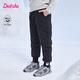 笛莎Deesha 童裝女童羽絨褲2024冬季新款寶寶保暖長(cháng)褲 黑色70 140cm